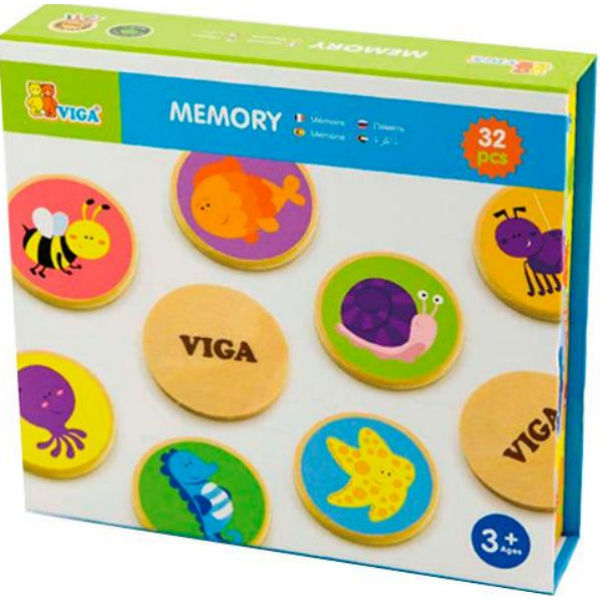 Настольная игра Viga Toys "Memory" 32 карточки (50126)