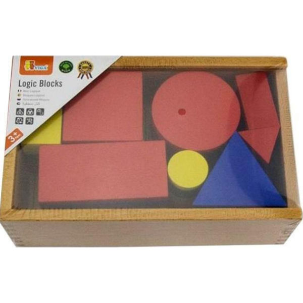 Набір для навчання Viga Toys "Логічні блоки" (56164)