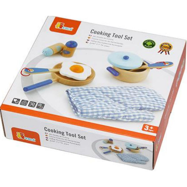 Игровой набор Viga Toys "Маленький повар", голубой (50115)