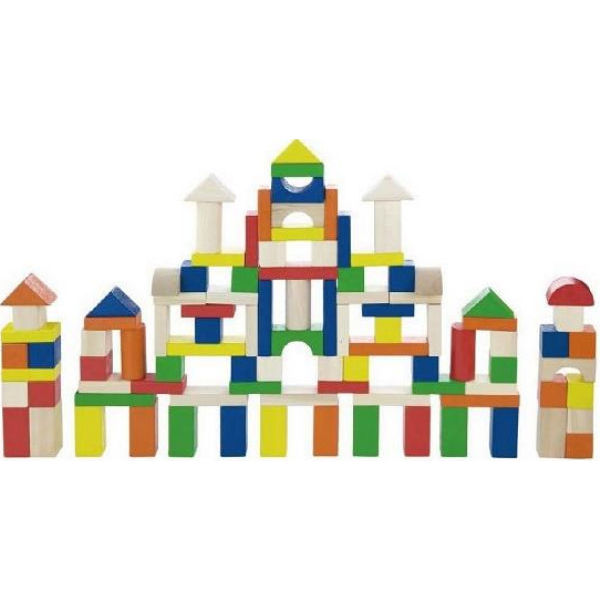 Кубики Viga Toys Большая стройка 100 шт., 2,5 см (50334)