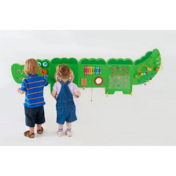 Настенная игрушка Viga Toys бизиборд "Крокодил" (50346)