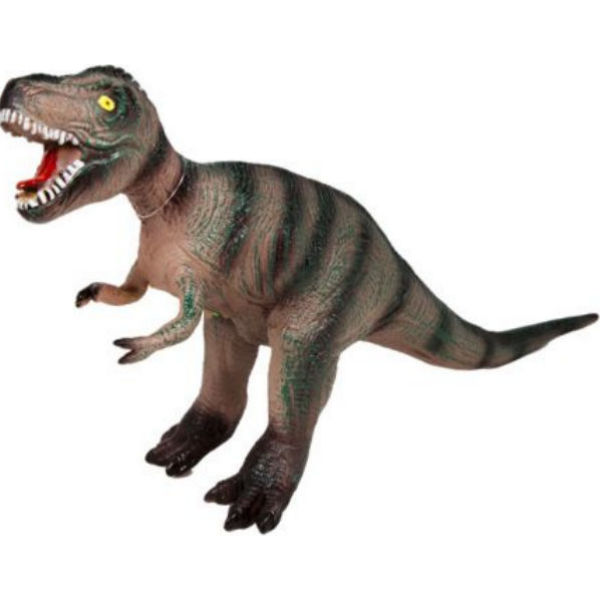 Динозавр резиновый "Тираннозавр", со звуком (коричневый) SC070