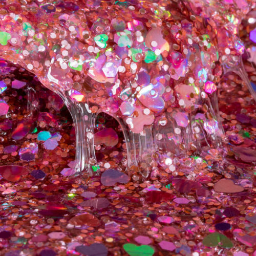 ORB Slimy Xtreme Glitterz: глиттерный слайм розовый (90 г)