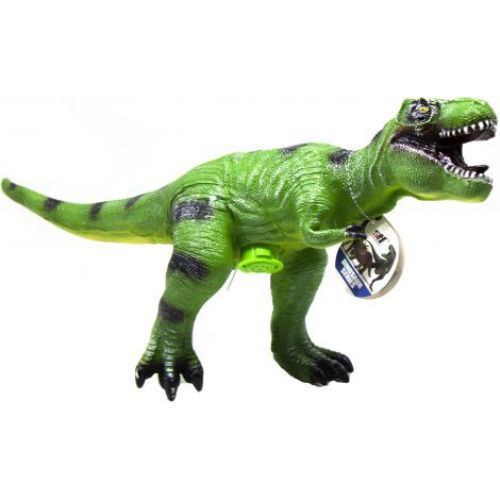 Динозавр резиновый "Тираннозавр" со звуком (зеленый) SDH359-40/42