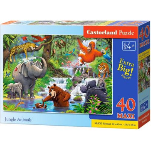 Пазлы Макси "Животные в джунглях", 40 элементов B-040315