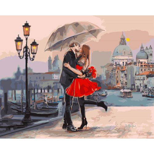 Картина по номерам "Пара в Венеции" ★★★ GX9991