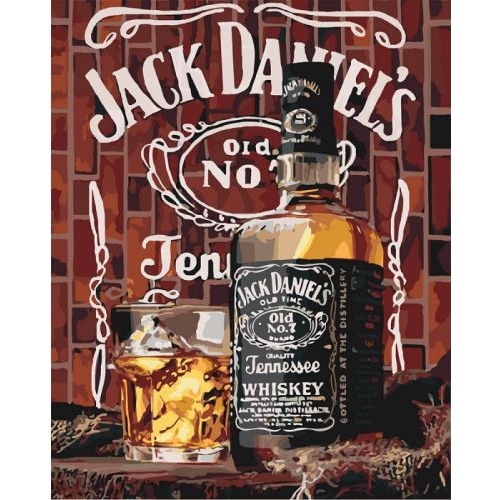 Картина по номерам "Jack Daniel's" ★★★★ КНО5555