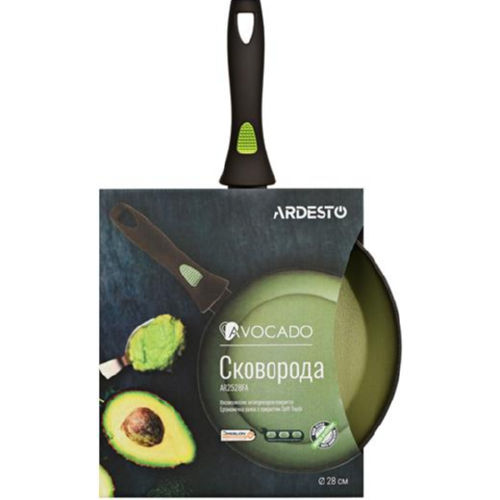 Сковорода Ardesto Avocado 28 см, зелений, алюміній