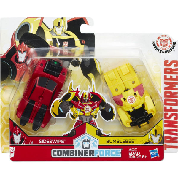 Ігровий набір Hasbro Transformers Роботи під прикриттям - Креш-Комбанер Сайдсвайп і Бамблби (C0628_C0630)