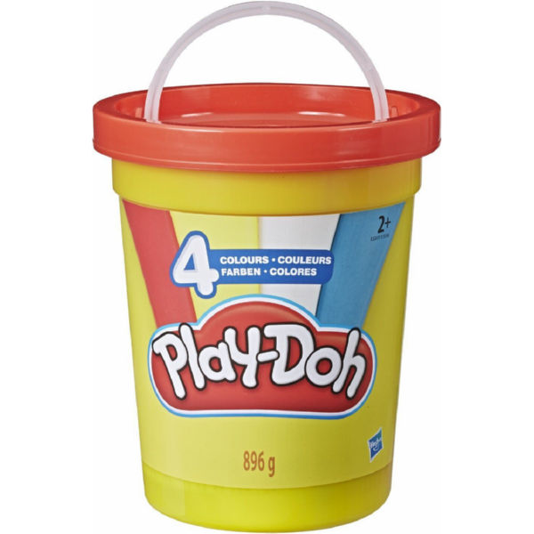 Пластилін для дитячих розваг Плей-До "Чотири кольору" червона кришка 896 гр. (E5045_E5207)