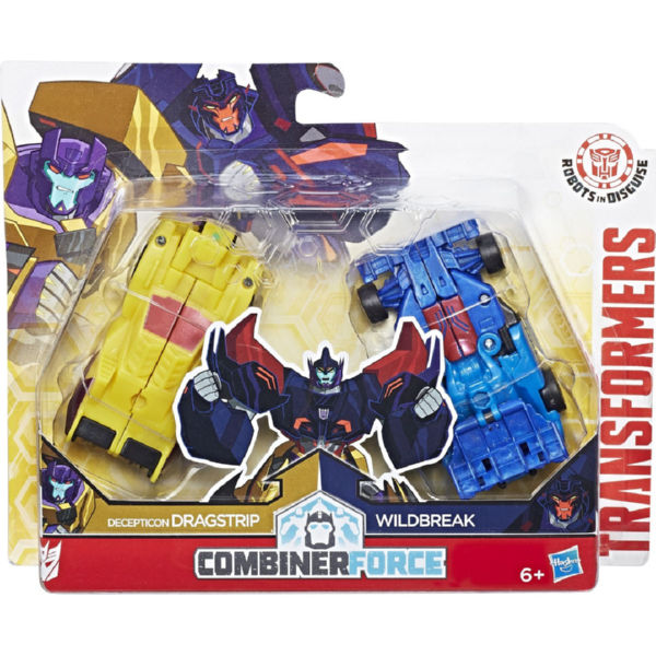 Игровой набор Hasbro Transformers Роботы под прикрытием – Крэш-Комбанер Драгстрип и Вайлдбрейк (C0628_C2342)
