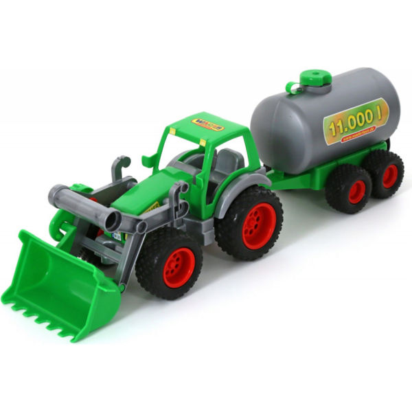 Трактор с бочкой игрушка полесье 37763