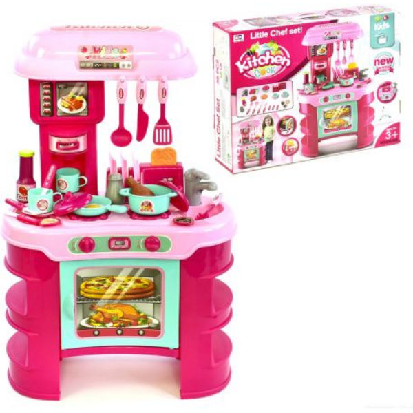 Кухонный набор "Новая кухня" розовый 008-908