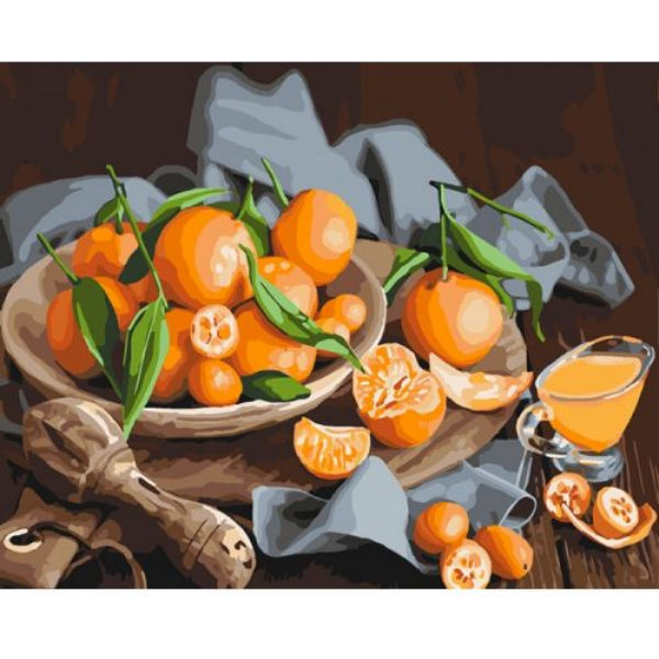 Картина по номерам "Оранжевое наслаждение" ★★★ КНО5545