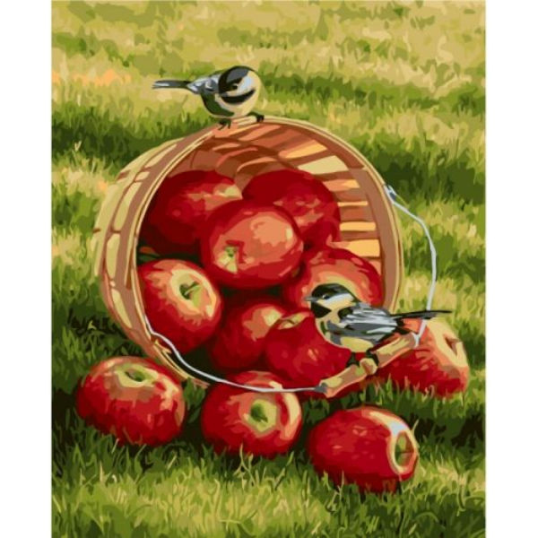 Картина по номерам "Хрустящие яблочки" ★★★★ КНО2469