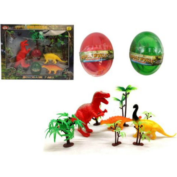 Игровой набор "Парк динозавров" + 2 лизуна в яйце 68619A-2