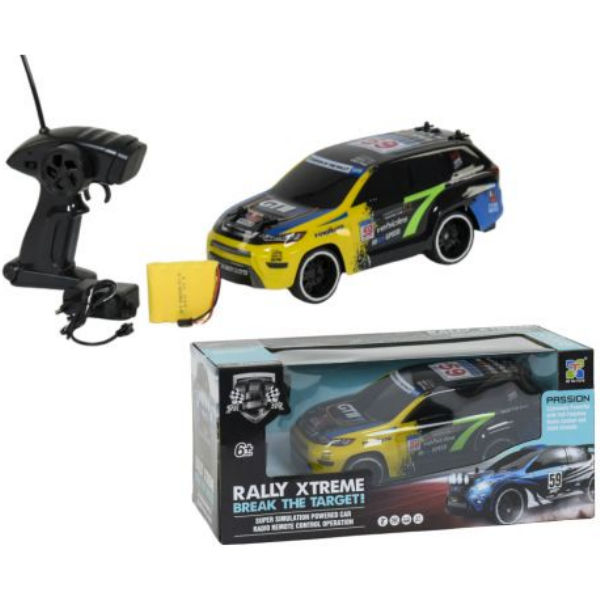 Машинка на радиоуправлении "Rally Xtreme" (черно-желтая) 89599
