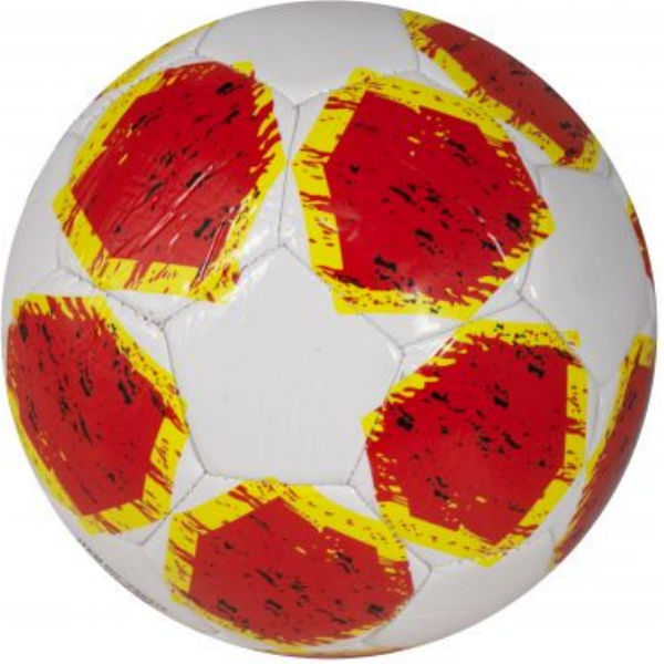 Мяч футбольный бело-красный КВ-077