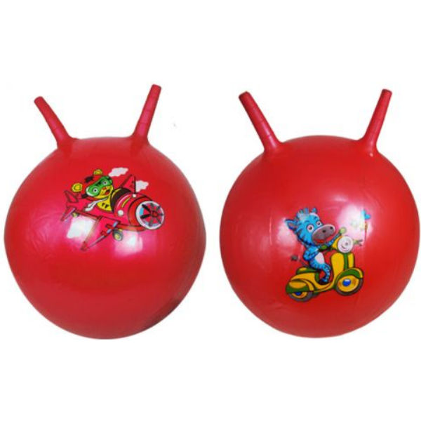 Мяч для фитнеса "Роги" 45 см (красный) BT-PB-0082