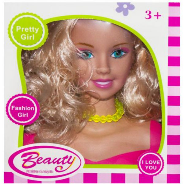 Кукла-манекен для причёсок "Beauty", розовая (вид 2) 131-1/2/3/4/5