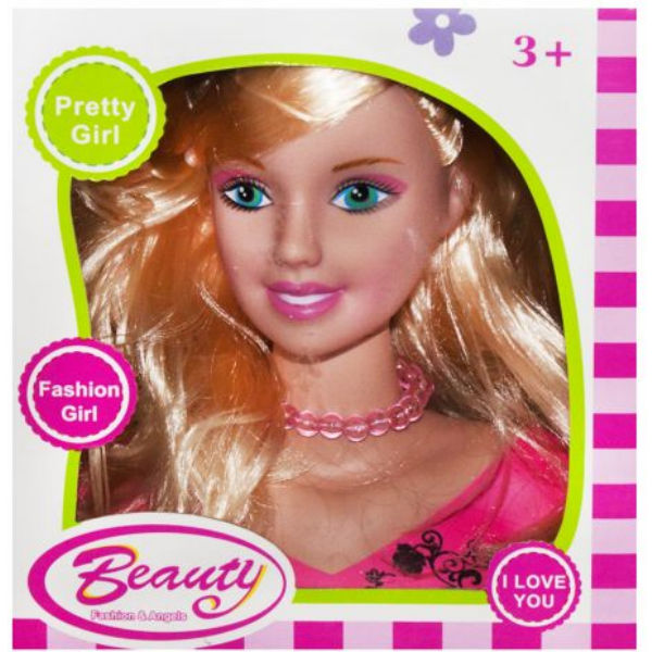Кукла-манекен для причёсок "Beauty", розовая (вид 1) 131-1/2/3/4/5