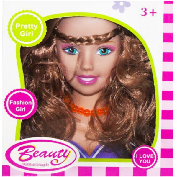 Кукла-манекен для причёсок "Beauty", фиолетовая (вид 5) 131-1/2/3/4/5