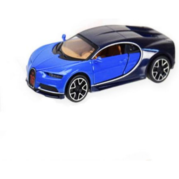 Моделька автомобиля bugatti chiron, бугатти широн синяя 1:32 автопром 7866