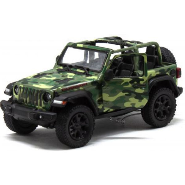 Модельки автомобілів jeep wrangler camo, джип Вранглер камо зелена kinsmart kt5420wa