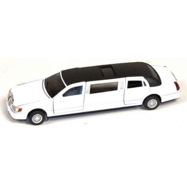 Масштабные модели лимузин lincoln town car stretch, лимузин линкольн белая 1:38 kinsmart kt7001w