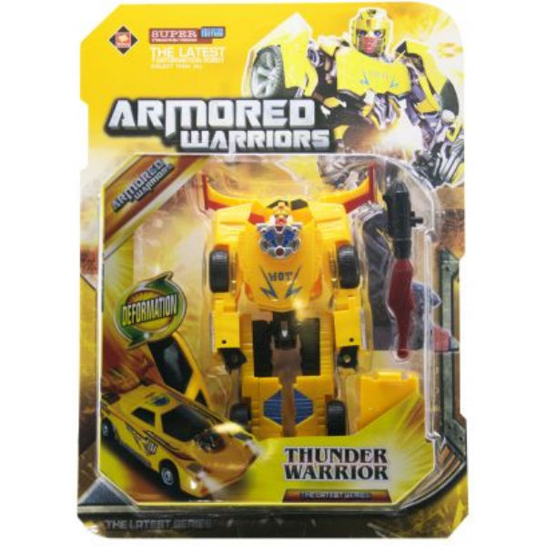 Робот трансформер "Thunder Warrior" (жёлтый) 8001