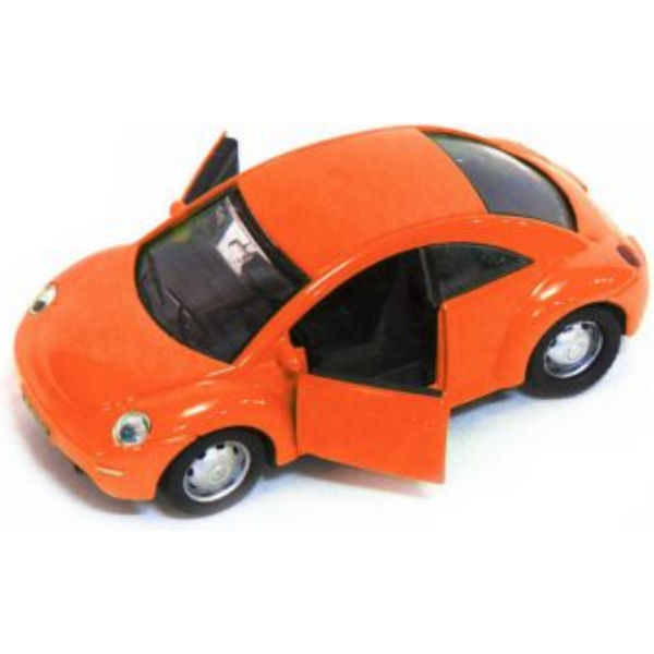 Моделька автомобиля volkswagen beetle, фольксваген битл оранжевая 1:32 118715