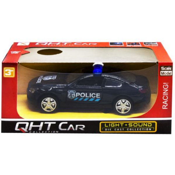 Машинка "Police BMW" инерционная, свет, звук XL80122PL