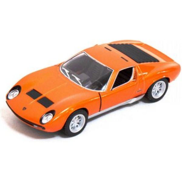 Коллекционная игрушечная машина lamborghini miura p400, ламборджини миура оранжевая 1:34 kinsmart kt5390w