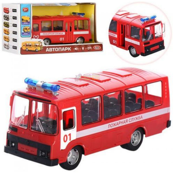 Автобус "Пожарная служба" из серии "Автопарк" 9714A