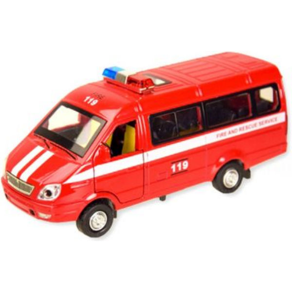 Машинка інерційна "Газель Пожежна" із серії "Автопром" 7644