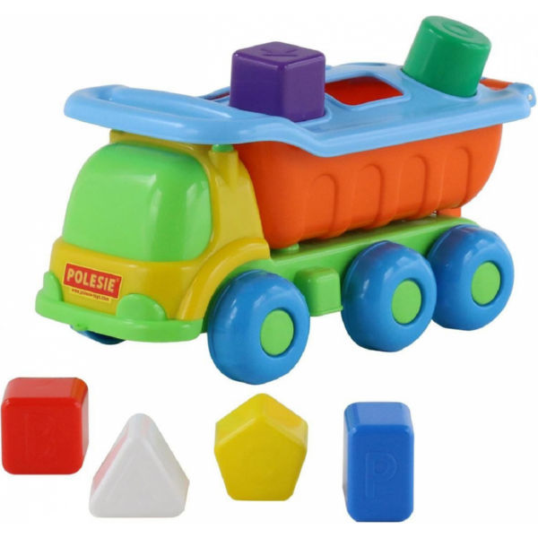 Іграшка Polesie "Кеша", автомобіль-самоскид логічний жовто-оранжевий (46529-1)