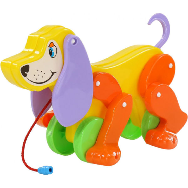 Собака-каталка Polesie Боби желто-оранжевая (5434-1)