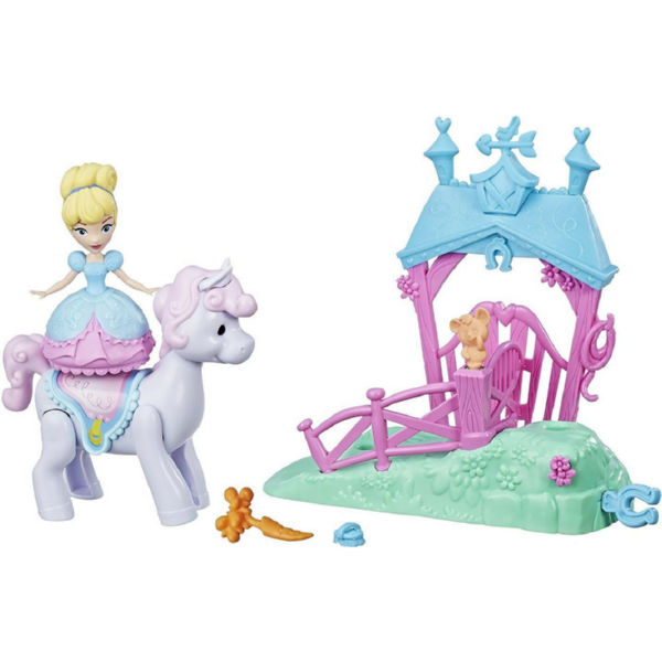 Ігровий набір Hasbro Disney Princess міні лялька Попелюшка і поні (E0072_E0249)