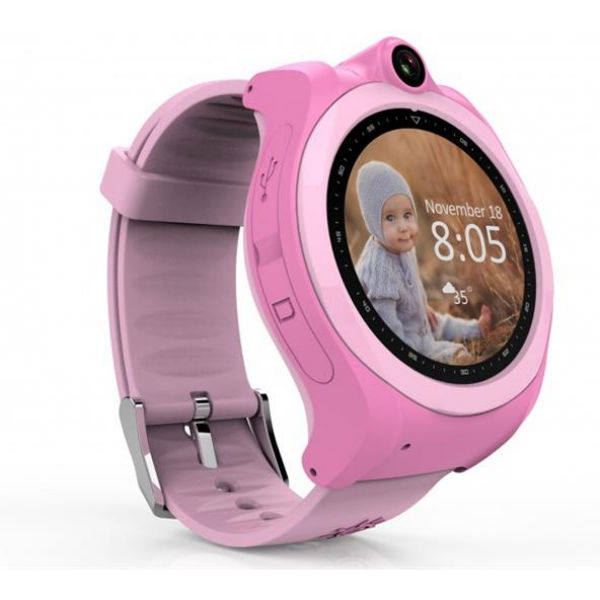 Дитячий GPS годинник-телефон GOGPS ME K19 Рожевий