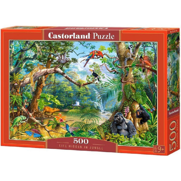 Игрушка-Пазл Castorland "500" "Жизнь в джунглях" (В-52776)