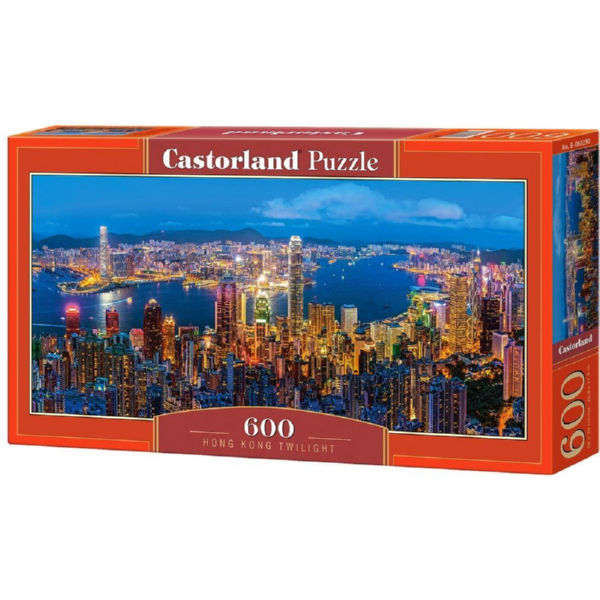 Игрушка-Пазл Castorland "600" "Сумерки в Гонконге" (В-060290)