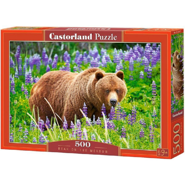 Игрушка-Пазл Castorland "500" "Медведь на лугу" (В-52677)