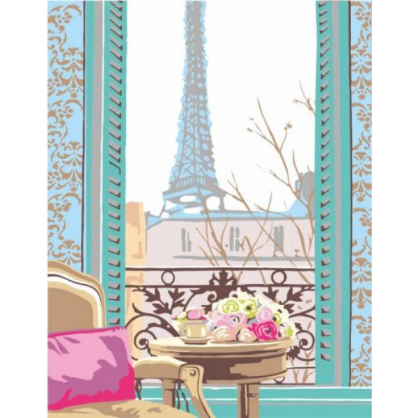 Картина по номерам "Завтрак в Париже" ★★☆ N0001350