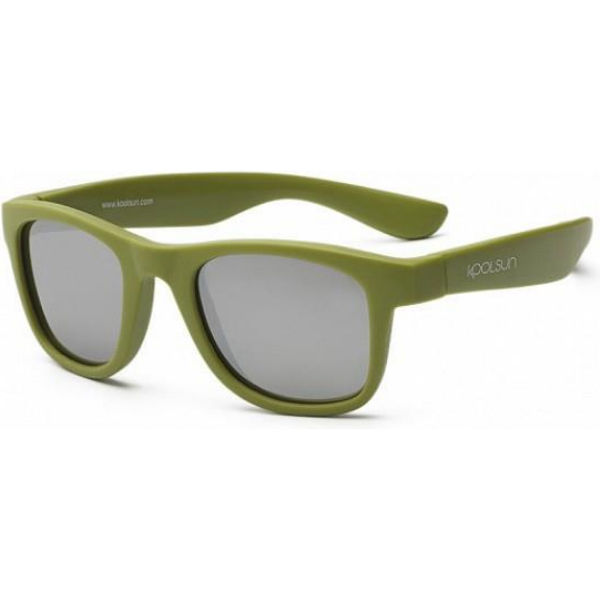 Дитячі сонцезахисні окуляри Koolsun кольору хакі серії Wave (Розмір: 3+)