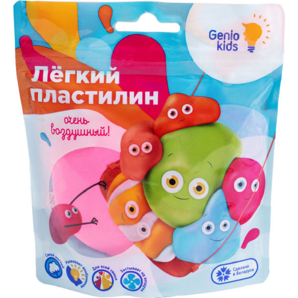 Набор для детской лепки GENIO KIDS "Лёгкий пластилин для детской лепки" розовый (TA1712-1)