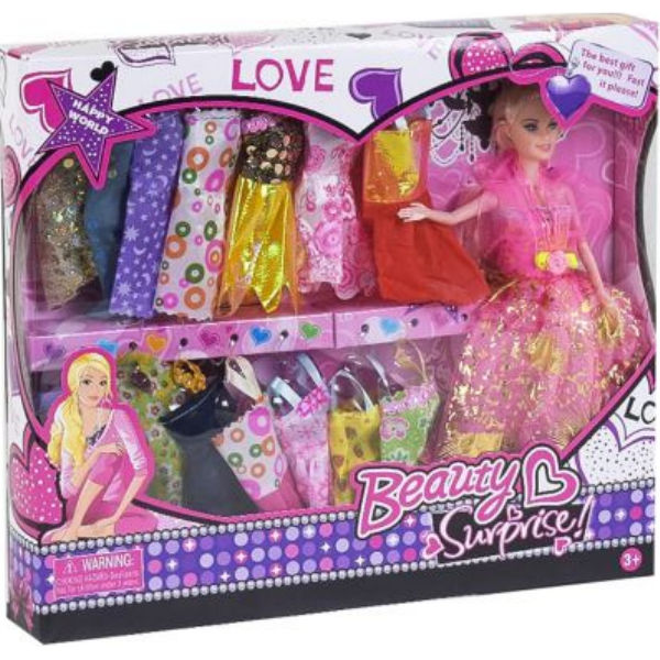 Кукла с нарядами "Beauty" (в розовом) B388-1