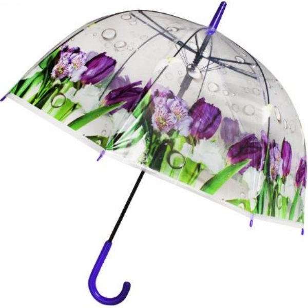 Зонтик детский "Цветы" фиолетовый MK3642