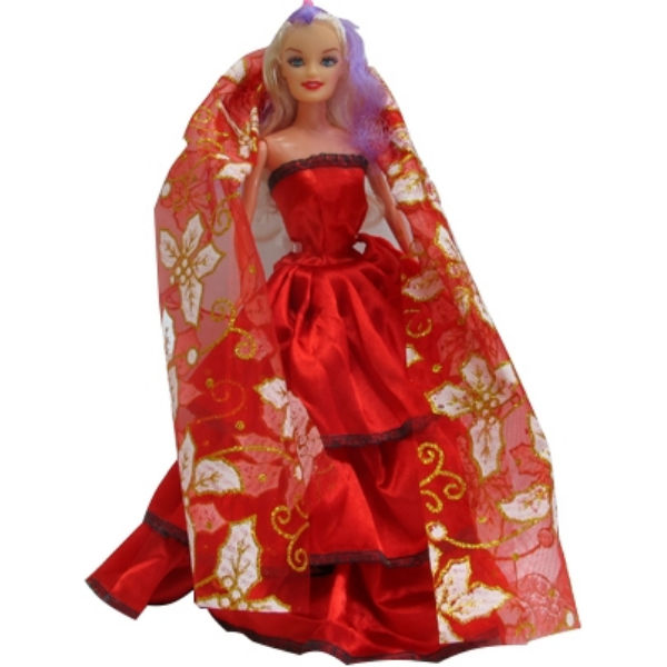 Кукла с набором платьев волшебной палочкой и сумочкой ID20