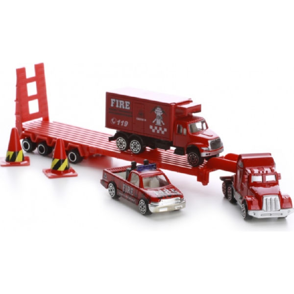 Пожежники вантажівка платформа фігурки IM298