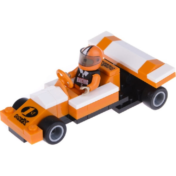 Конструктор машина гоночная оранжевая IM64C
